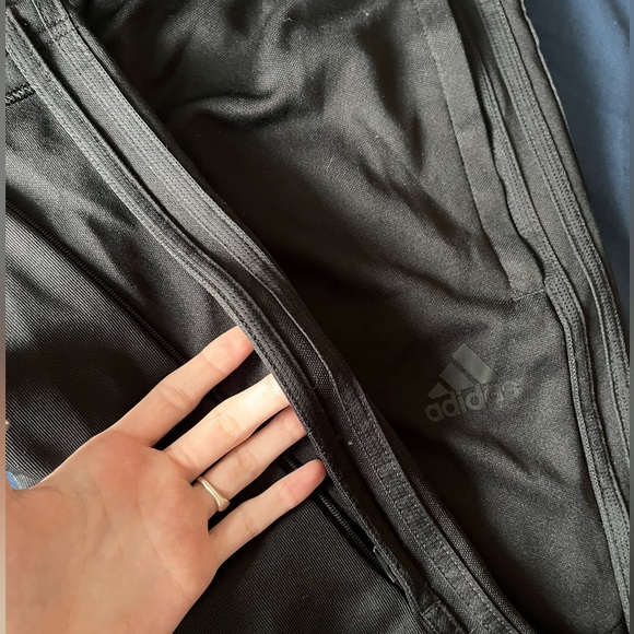 Black Tapered Adidas Trackpants - Picture 4 of 5